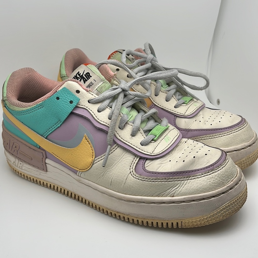 Nike Air Force 1 Shadow Pale Ivory Women's Sneakers Shoes Size 9.5 - Picture 3 of 16